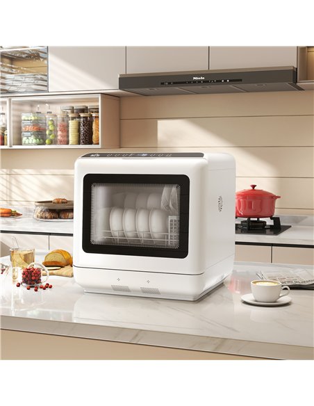 HOMCOM 6L Five-Mode Tabletop Dishwasher - White - pic 169036 | FastDaddyshop