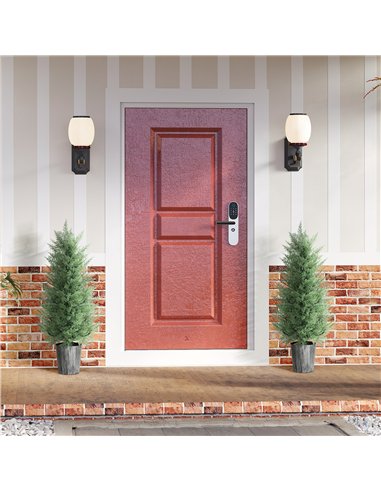 HOMCOM 90cm Artificial Cypress Trees Set of 2, UV Resistant Artificial Plants with Decorative Pot, Fake Plants for Indoor Outdoo