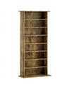 HOMCOM 360 CD Storage Unit - Rustic Brown