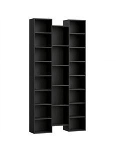 HOMCOM 21-Compartment Bookshelf - Black