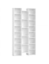 HOMCOM 21-Compartment Bookshelf - White