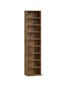 HOMCOM 260 Narrow CD Storage Unit - Rustic Brown