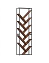 HOMCOM 10 Shelf Industrial-Style Bookshelf - Black/Brown