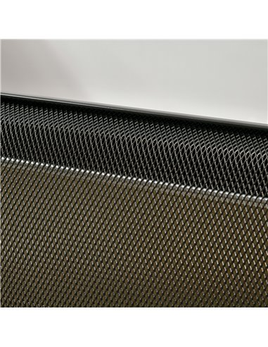 Homcom Mica Electric Space Heater with 2 Heat Settings, Adjustable Temperature 15-40°C, Black