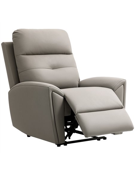 HOMCOM Recliner Armchair, Manual Reclining Chair with Adjustable Leg Rest and Reclining Functions, Modern Microfibre Overstuffed - pic 169584 | FastDaddyshop