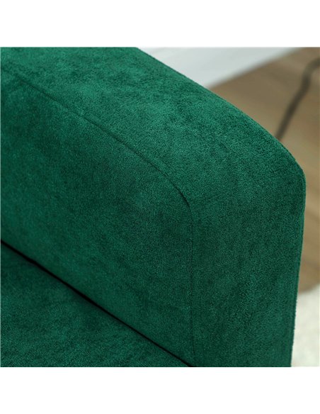 HOMCOM Two-Seater Velvet-Feel Sofa - Green - pic 169609 | FastDaddyshop