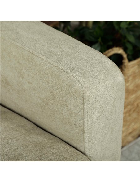 HOMCOM Two-Seater Velvet-Feel Sofa - Beige - pic 169618 | FastDaddyshop