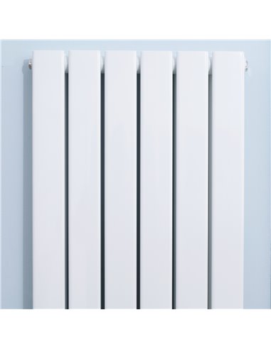 Homcom 460x1600 mm Double Panel Vertical Designer Radiator, Water-filled Heater, White