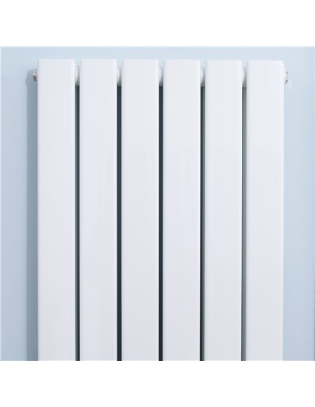 Homcom 460x1600 mm Double Panel Vertical Designer Radiator, Water-filled Heater, White - pic 16973 | FastDaddyshop