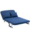 HOMCOM Two-Seater Click-Clack Sofa Bed - Dark Blue