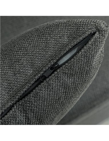 HOMCOM Three-Way Two-Seater Sofa Bed - Charcoal Grey