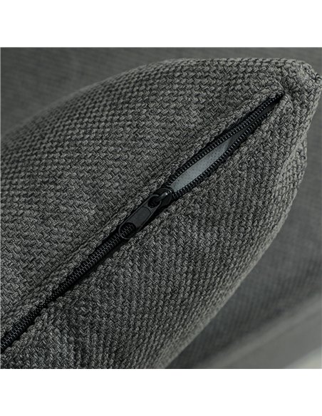 HOMCOM Three-Way Two-Seater Sofa Bed - Charcoal Grey - pic 169834 | FastDaddyshop