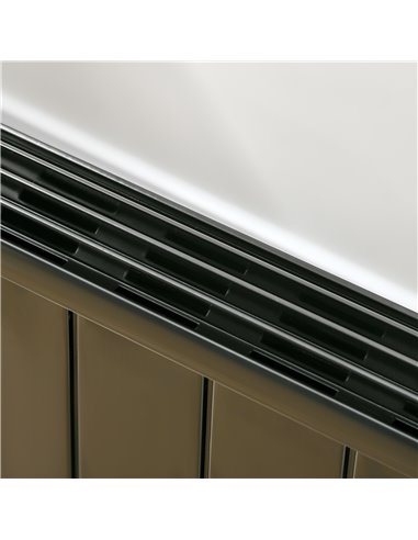 Homcom Freestanding or Wall-mounted Electric Heater with Window Opening Detection, Timer, Remote, Safety Cut-Off, Black