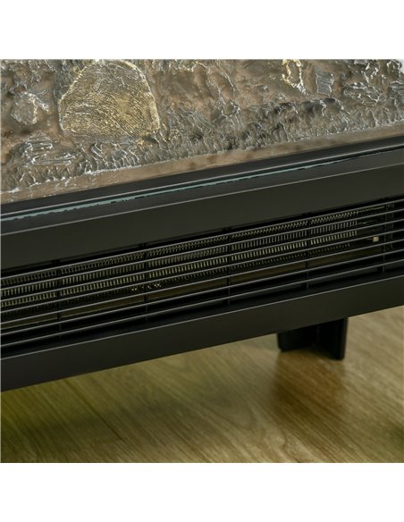 Homcom 180° Electric Fireplace Heater with LED Flame Effect, Overheating Protection, 1000W/2000W, Black - pic 17004 | FastDaddyshop