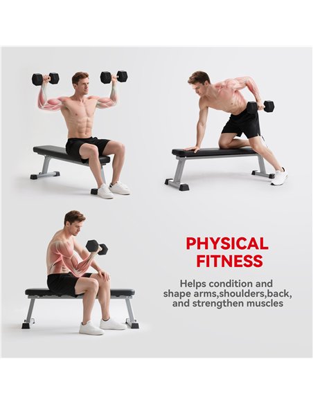 HOMCOM 2x20KG Rubber Hex Dumbbell Portable Hand Weights Dumbbell Home Gym - pic 170121 | FastDaddyshop
