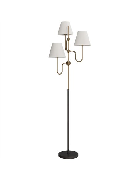 HOMCOM Floor Lamp, 165 cm Tall Standing Lamp with 3 Light and Foot Switch for Living Room, Bedroom, Bedside, Office, E27 Base Wi - pic 170124 | FastDaddyshop