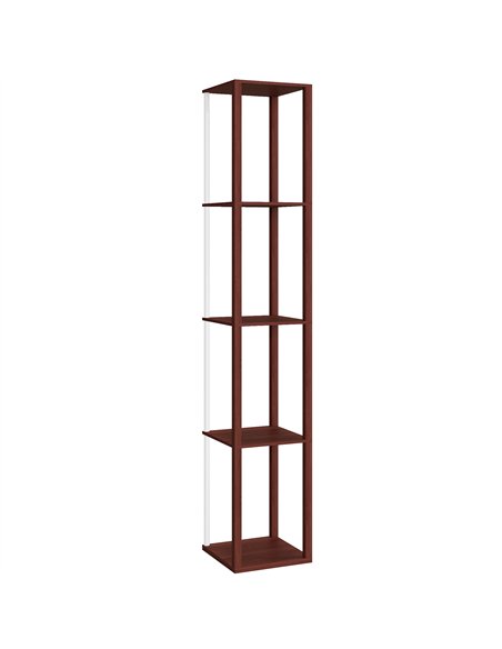 HOMCOM RGB LED Floor Lamp with Shelves, Modern Dimmable Standing Lamp with Remote Control, Adjustable Brightness & Speed for Liv - pic 170142 | FastDaddyshop