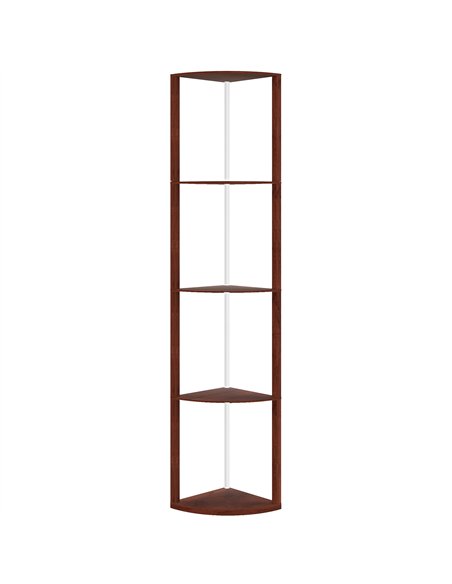 HOMCOM RGB LED Floor Lamp with Shelves, 5-Tier Dimmable Standing Lamp with Adjustable Brightness and Remote Control, Modern Corn - pic 170160 | FastDaddyshop