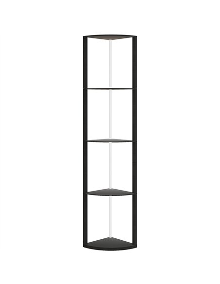 HOMCOM RGB LED Floor Lamp with Shelves, 5-Tier Dimmable Standing Lamp with Adjustable Brightness and Remote Control, Modern Corn - pic 170268 | FastDaddyshop