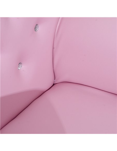 Homcom Kids PU Leather Two-Piece Chair and Footstool Set, Pink - pic 17028 | FastDaddyshop