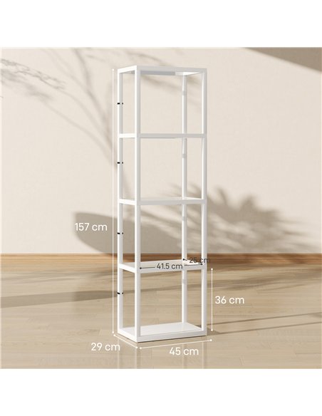 HOMCOM Four-Shelf Floor Lamp - White - pic 170288 | FastDaddyshop