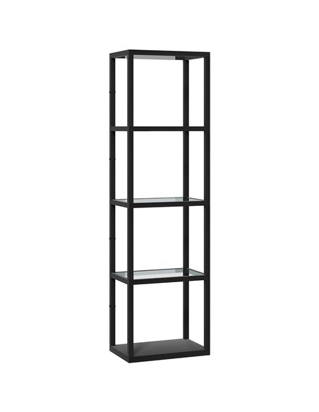 HOMCOM Four-Shelf Floor Lamp - Black - pic 170313 | FastDaddyshop
