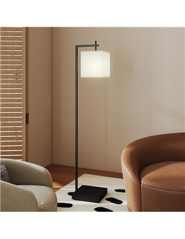 HOMCOM Floor Lamp for Living Room, 66" Modern Tall Standing Lamp with Adjustable Colour Temperatures & 10 Brightness Levels, Rem