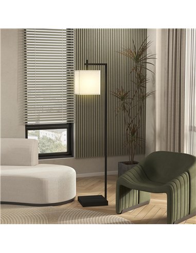 HOMCOM Floor Lamp for Living Room, 66" Modern Tall Standing Lamp with Adjustable Colour Temperatures & 10 Brightness Levels, Rem