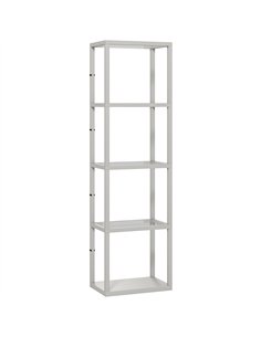HOMCOM Four-Shelf Floor Lamp - Grey