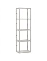 HOMCOM Four-Shelf Floor Lamp - Grey