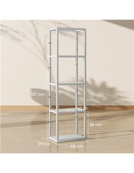 HOMCOM Four-Shelf Floor Lamp - Grey - pic 170342 | FastDaddyshop