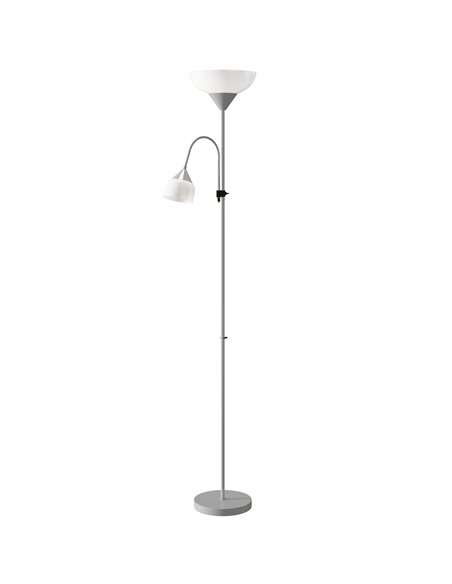 HOMCOM LED Floor Lamp for Living Room, 180cm Tall Standing Lamp, Mother and Child Uplighter with Adjustable Gooseneck, 3000K/450 - pic 170412 | FastDaddyshop
