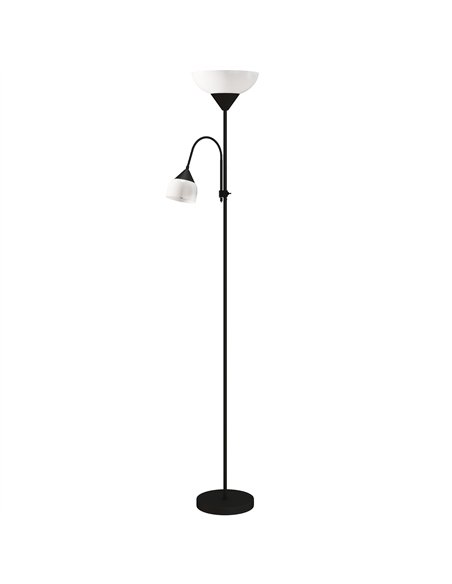 HOMCOM LED Floor Lamp for Living Room, 180cm Tall Standing Lamp, Mother and Child Uplighter with Adjustable Gooseneck, 3000K/450 - pic 170421 | FastDaddyshop