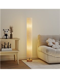 HOMCOM LED Floor Lamp for Living Room, 120cm Modern Standing Lamp with 3000K/4500K/6500K Colour Temperatures, Linen Shade and Wo 2