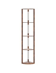 HOMCOM Three-Tier Corner Floor Lamp