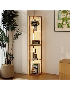 HOMCOM Three-Tier Corner Floor Lamp 2