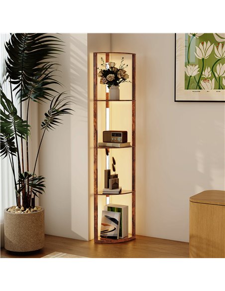 HOMCOM Three-Tier Corner Floor Lamp - pic 170548 | FastDaddyshop