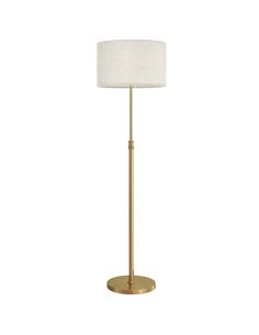 HOMCOM Floor Lamp with Remote, Height Adjustable Standing Lamp with Linen Shade, Dimmable with 3000K-6000K Adjustable Colour Tem