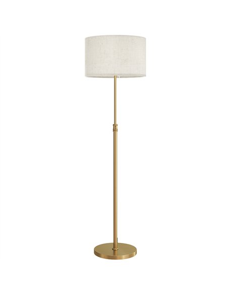 HOMCOM Floor Lamp with Remote, Height Adjustable Standing Lamp with Linen Shade, Dimmable with 3000K-6000K Adjustable Colour Tem - pic 170592 | FastDaddyshop