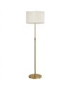 HOMCOM Floor Lamp with Remote, Height Adjustable Standing Lamp with Linen Shade, Dimmable with 3000K-6000K Adjustable Colour Tem