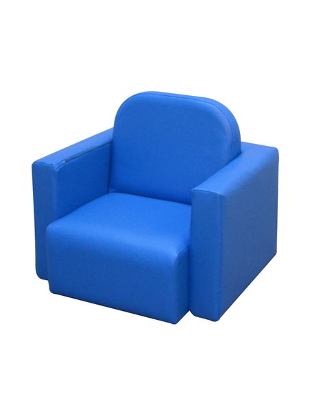 Homcom 2 in 1 Kids Table Chair Set with Sponge Supportive Wooden Frame, Blue - pic 17061 | FastDaddyshop