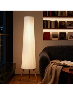HOMCOM Three-Level Tripod Floor Lamp - White 2