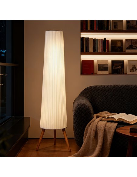HOMCOM Three-Level Tripod Floor Lamp - White - pic 170647 | FastDaddyshop