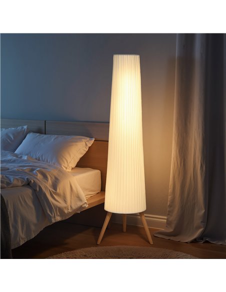 HOMCOM Three-Level Tripod Floor Lamp - White - pic 170651 | FastDaddyshop