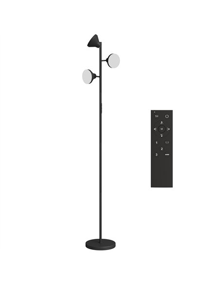 HOMCOM Three-Lamp Multi-Adjustable Floor Light - Black - pic 170700 | FastDaddyshop