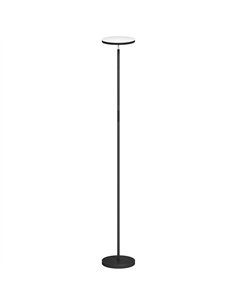 HOMCOM RGB Uplighter Floor Lamp, Tall Dimmable Standing Lamp with Remote & Touch Control, 350° Rotatable Head for Living Room Be