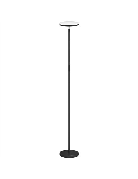 HOMCOM RGB Uplighter Floor Lamp, Tall Dimmable Standing Lamp with Remote & Touch Control, 350° Rotatable Head for Living Room Be - pic 170709 | FastDaddyshop