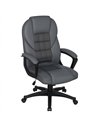 HOMCOM Faux Leather Office Chair - Charcoal Grey
