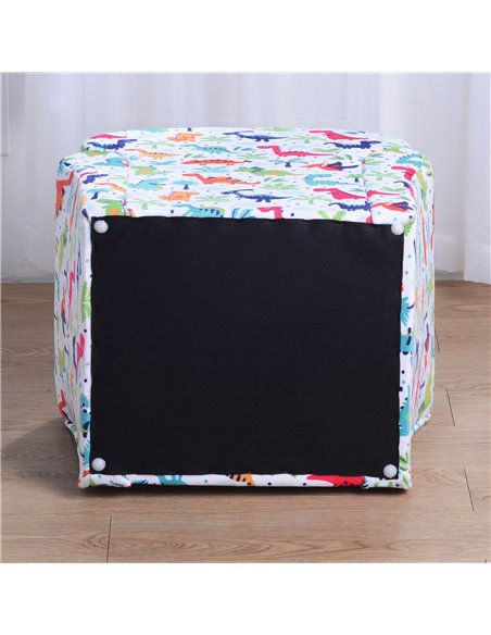Homcom Kids Armchair, Sofa Tub Chair with Wooden Frame, Cartoon Dinosaur Pattern - pic 17076 | FastDaddyshop
