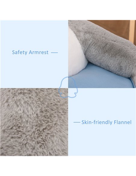 Homcom Kids Penguin-Designed Armchair, Grey - pic 17129 | FastDaddyshop